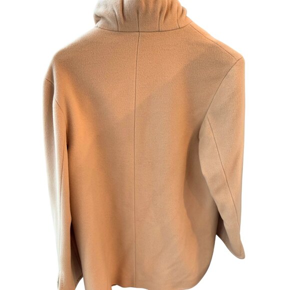 Cinzia Rocca Due Pure Wool Car Coat in Camel Color - Picture 2 of 6